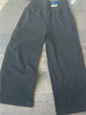 Old Navy Black Wide-Leg Drawstring Waist Pants